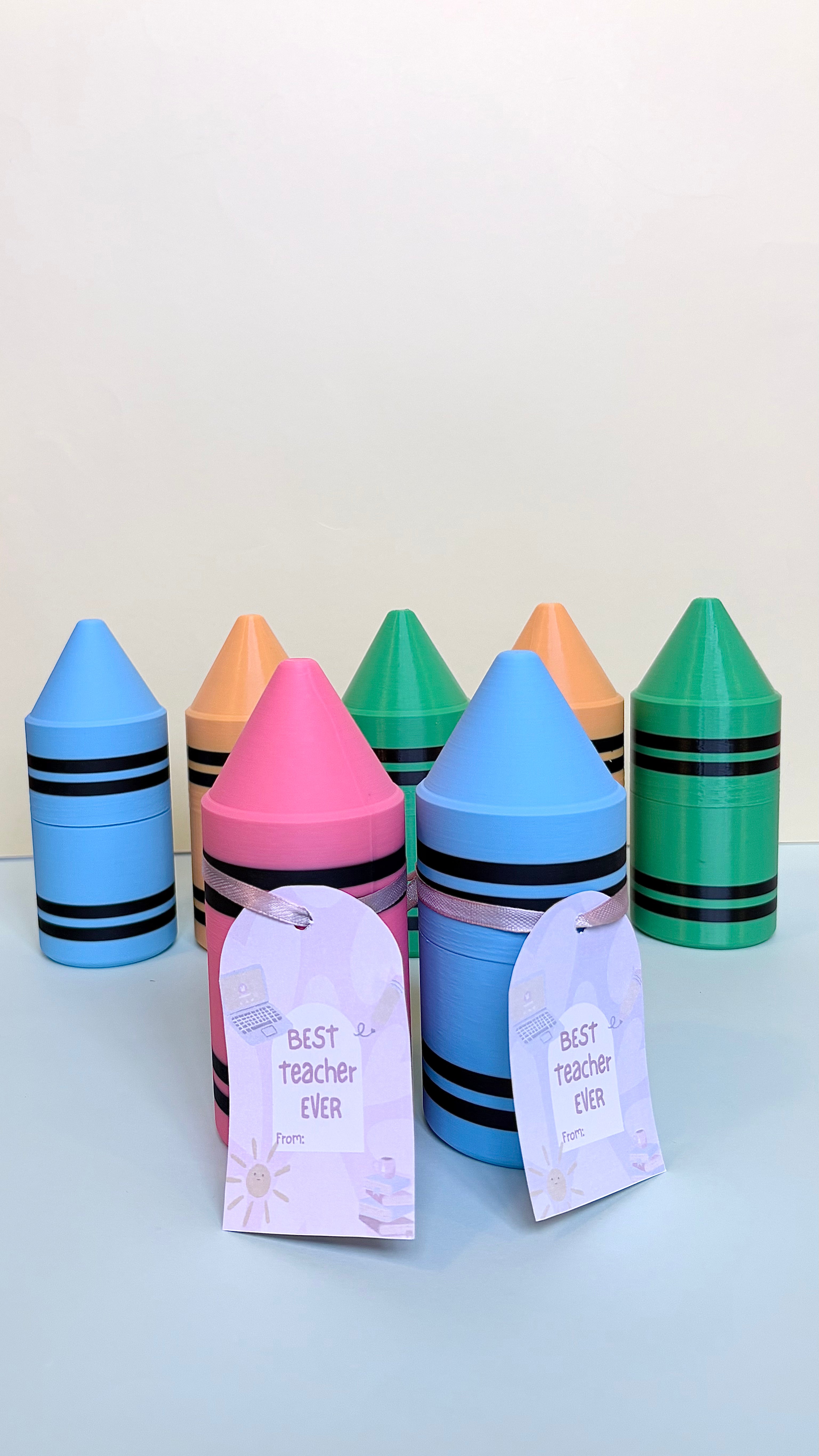 Crayon shape pencil holder - Teachers day gift