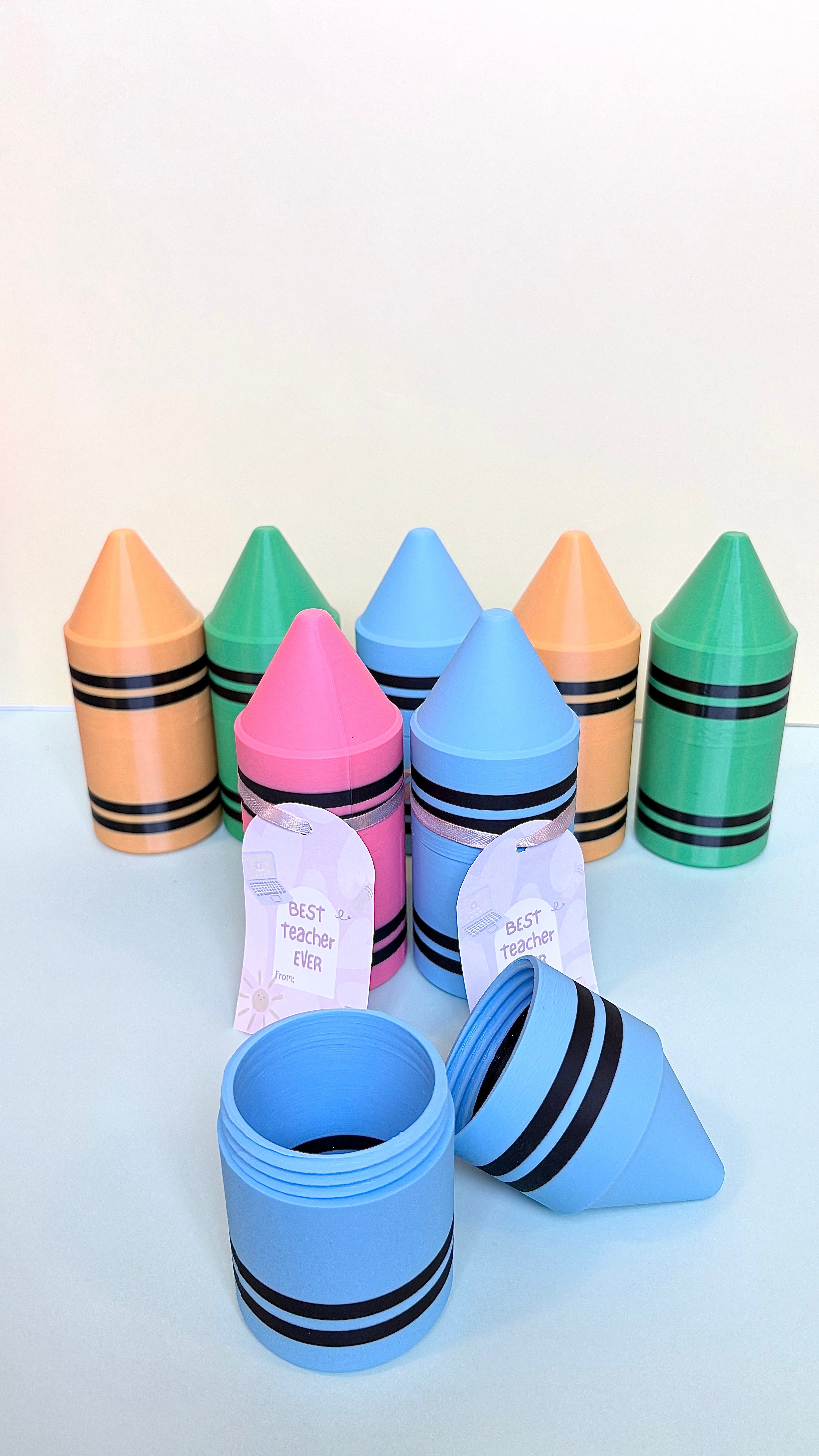 Crayon shape pencil holder - Teachers day gift