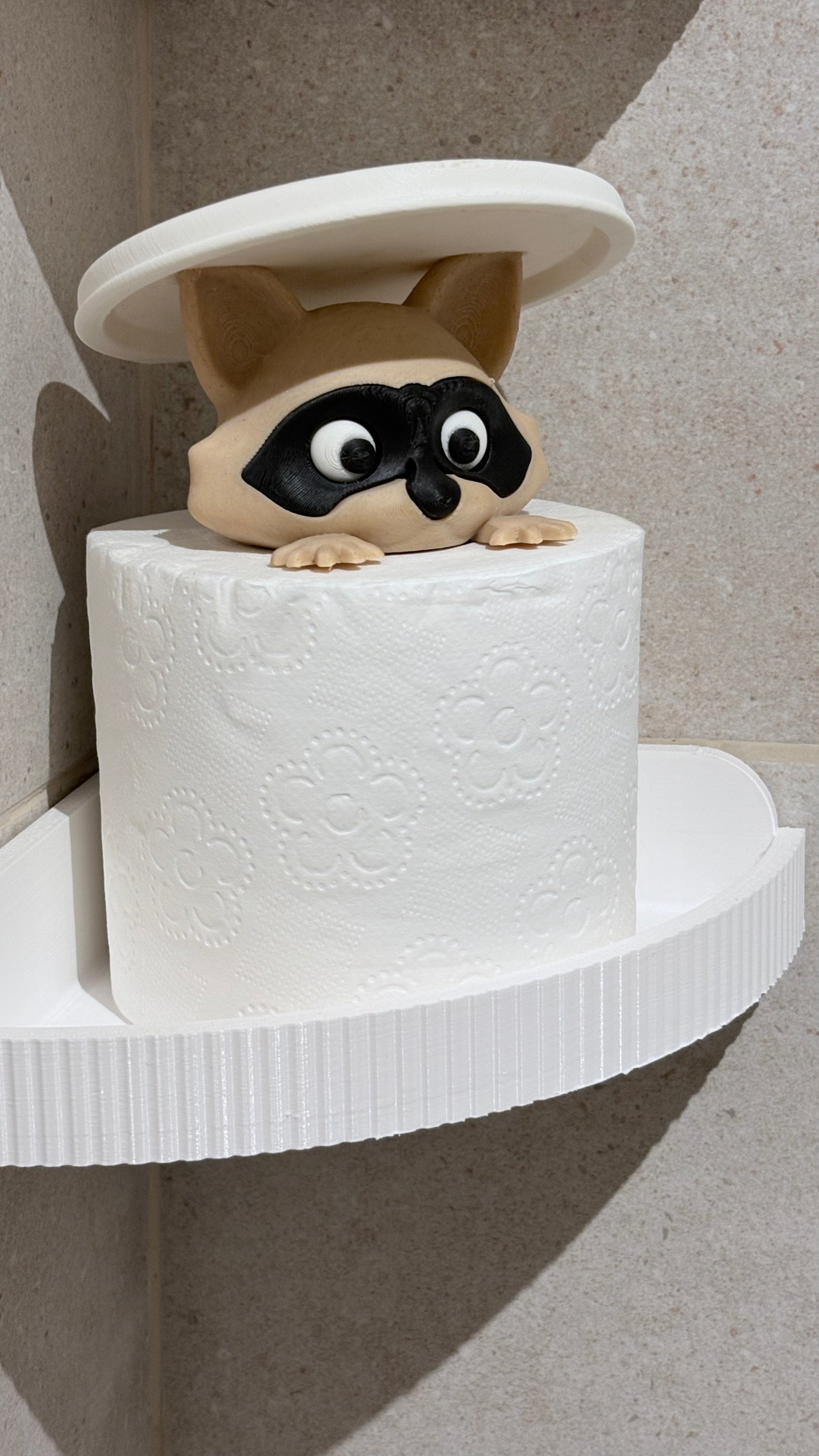 Raccoon Tissue Holder Décor