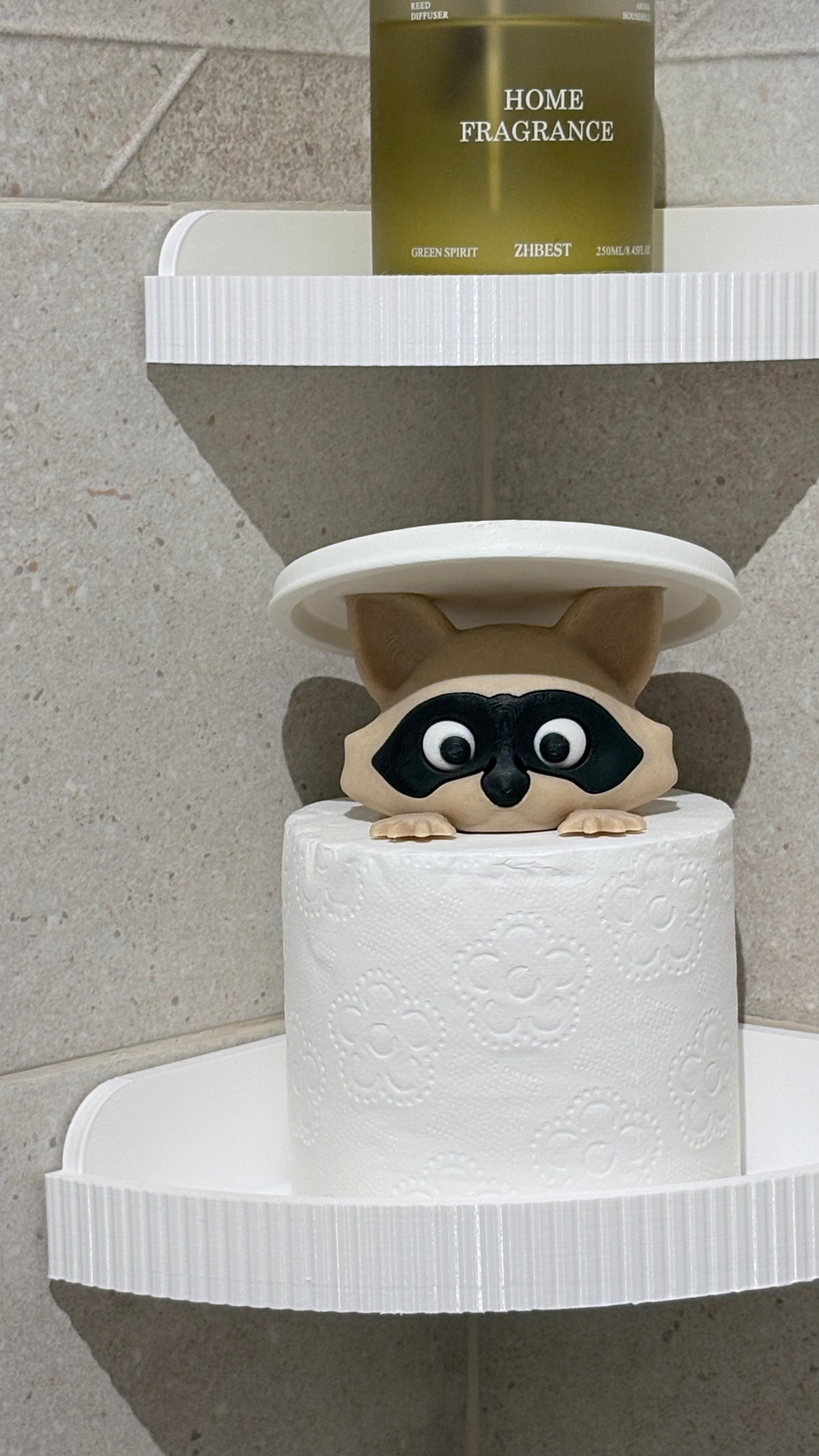 Raccoon Tissue Holder Décor