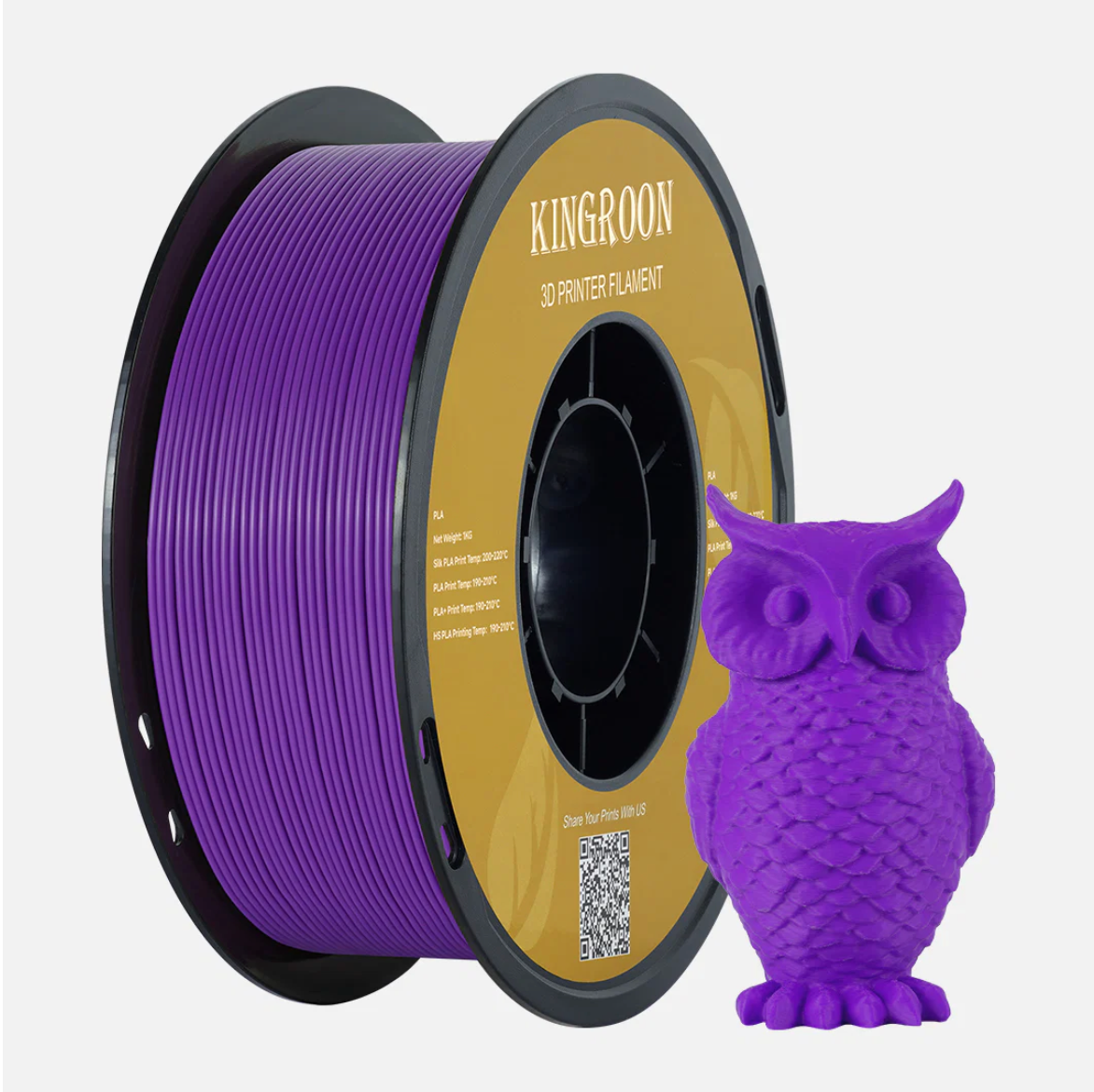 Kingroon PLA Multi Colours - 1.75 mm 1KG - 3D Printer Filament 1KG Spool 3D Printing Materials