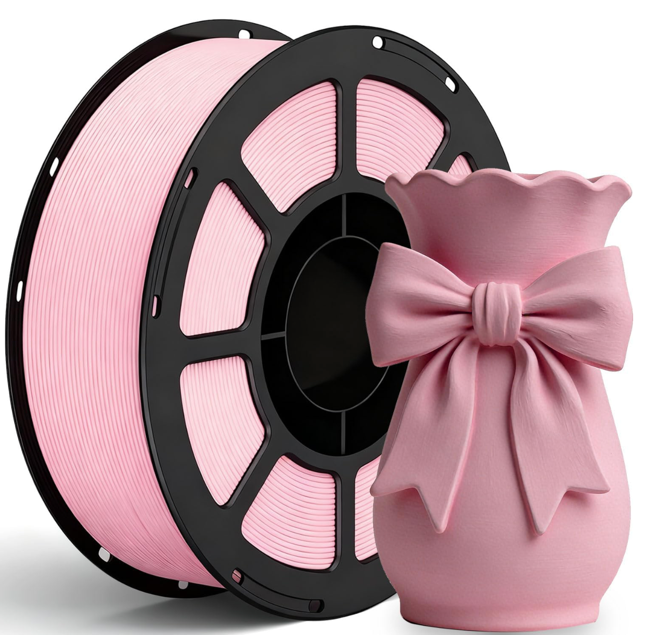 LVVJ3D PLA Pink Matte Filament - 1.75 mm 1KG - 3D Printer Filament 1KG Spool 3D Printing Materials