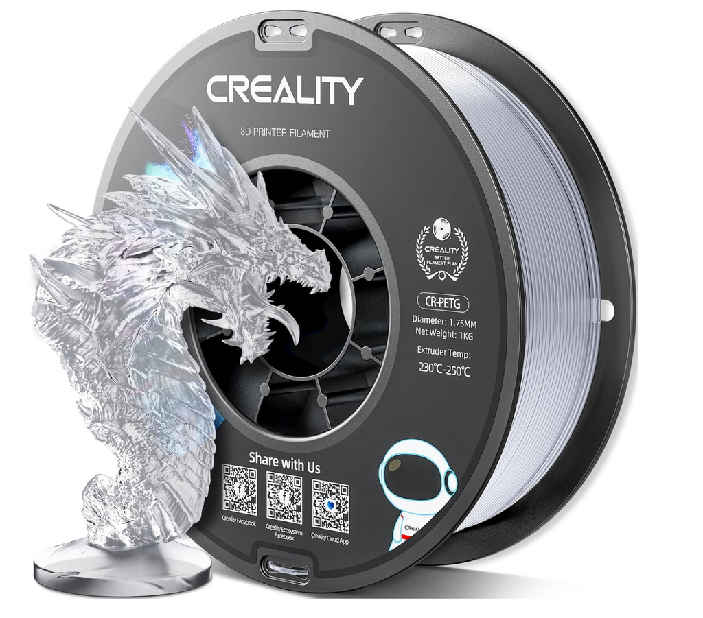 Creality CR-PETG Filament - 1.75 mm 1KG - 3D Printer Filament 1KG Spool 3D Printing Materials