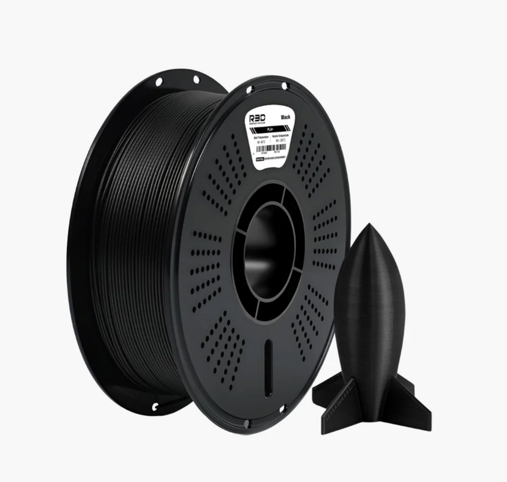R3d PLA+ White - Black  Filament - 1.75 mm 1KG - 3D Printer Filament 1KG Spool 3D Printing Materials
