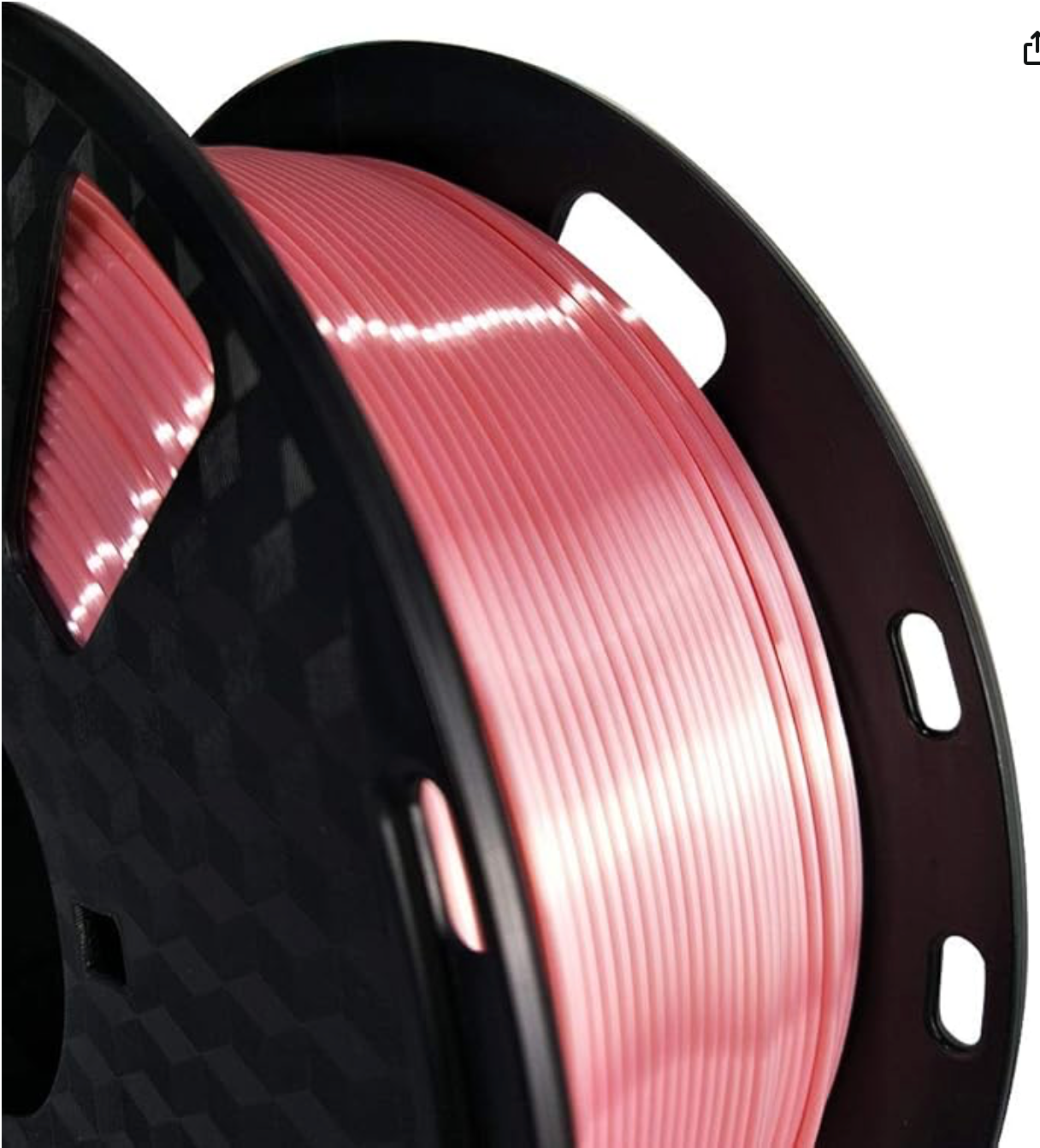 CC3D Shiny Silk Pink PLA Filament 1.75mm 1kg 3D Printer Filament FDM Printing Material Metal PLA Metallic Rose Silk PLA Pink Filament