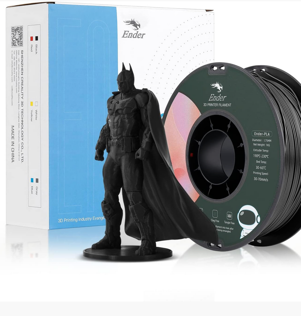 Creality Ender-PLA Black/White/Grey Filament - 1.75 mm 1KG - 3D Printer Filament 1KG Spool 3D Printing Materials