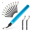 Deburring Tool with 12 Blades, Deburring Tool 3D Printing, Reamer Tool for Metal, PVC, Copper Pipe, Plastic, Resin & 3D Printed Edges