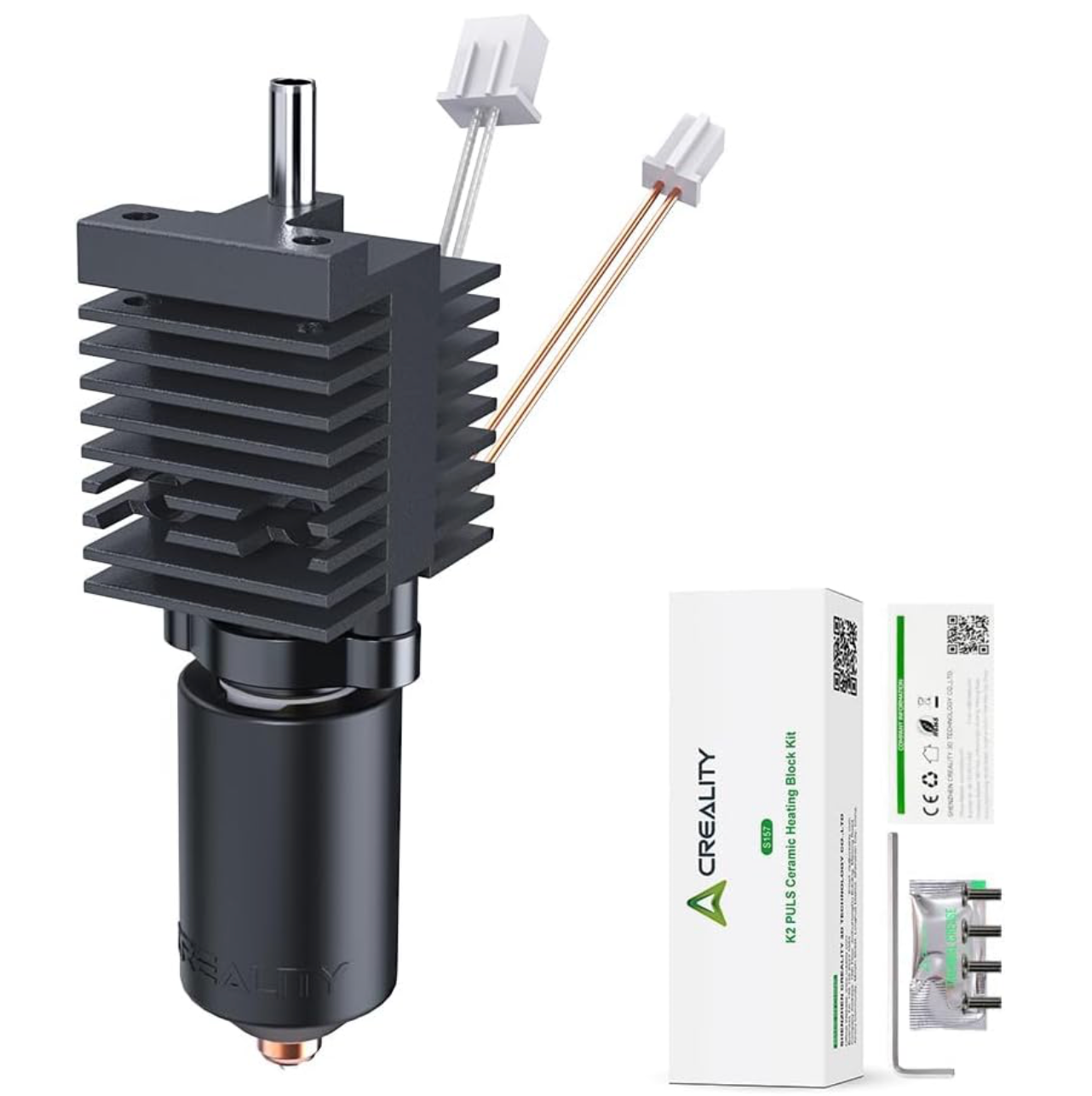 Creality K2 Hot Ends, 350°C High Temperature Resistance, All-Metal Integrated Design for 3D Printers
