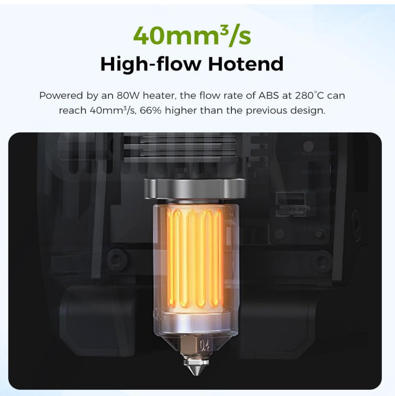 Creality K2 Hot Ends, 350°C High Temperature Resistance, All-Metal Integrated Design for 3D Printers