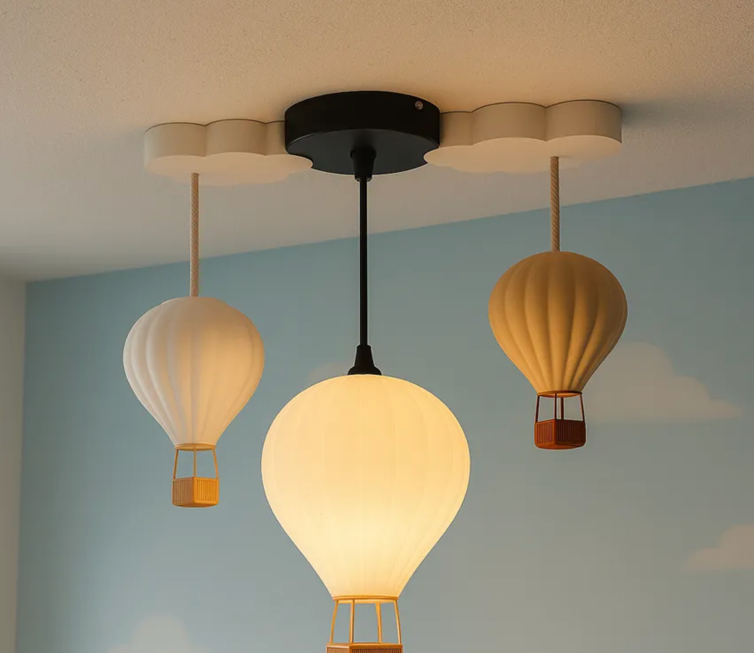 Cute Hot Air Balloon Lamp Shade / 18cm diameter - Customisable