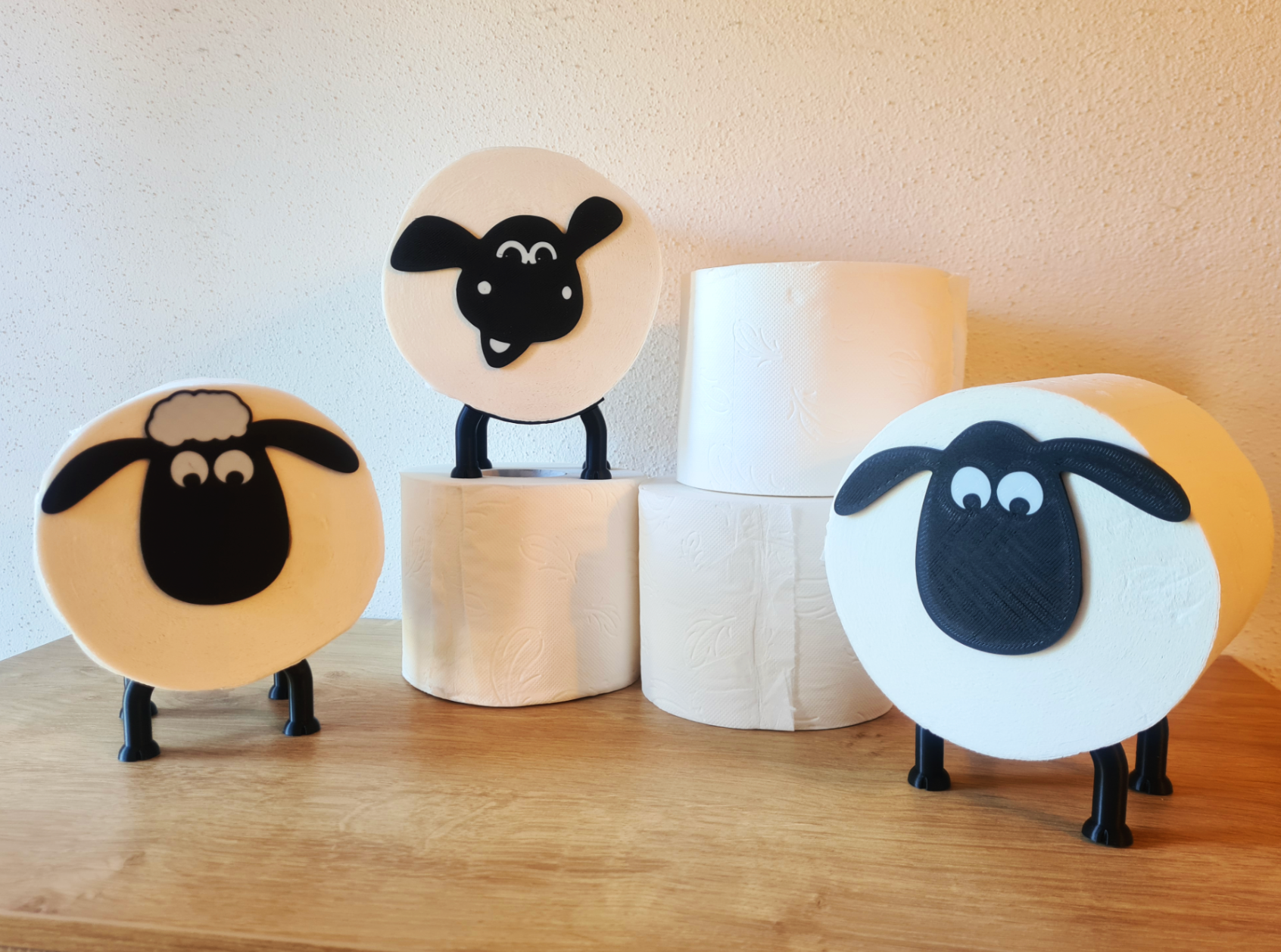Shaun the Sheep Toilet roll holder each