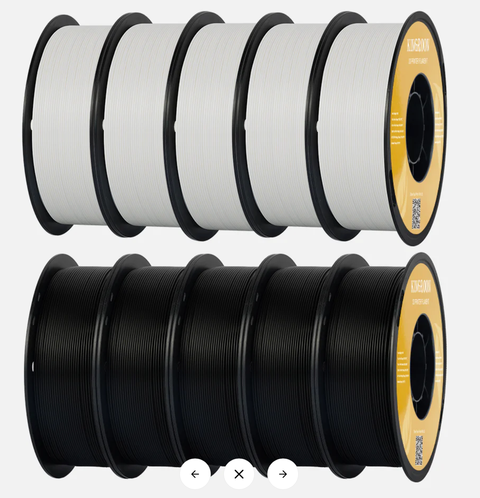 Kingroon PETG white or black - DISCOUNT CODE AVAILABLE