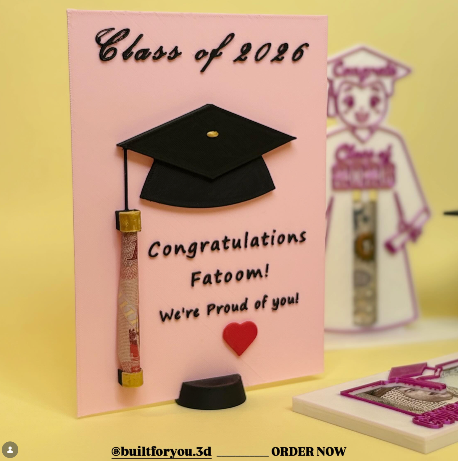 Unique Graduation Money Holder & Display Stand