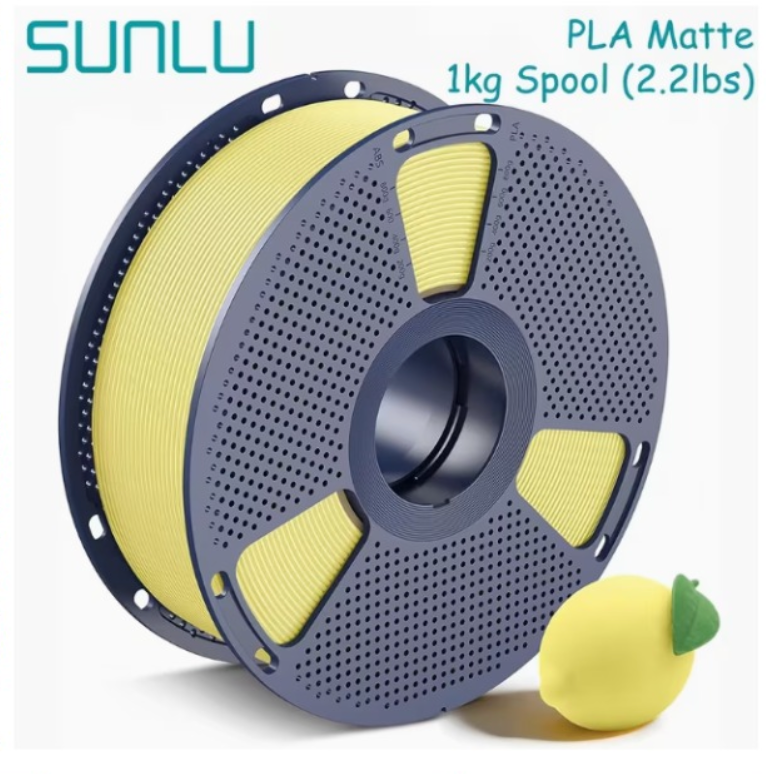 SUNLU PLA Matte - 1.75mm, 1kg Spool 0.02mm matte PLA