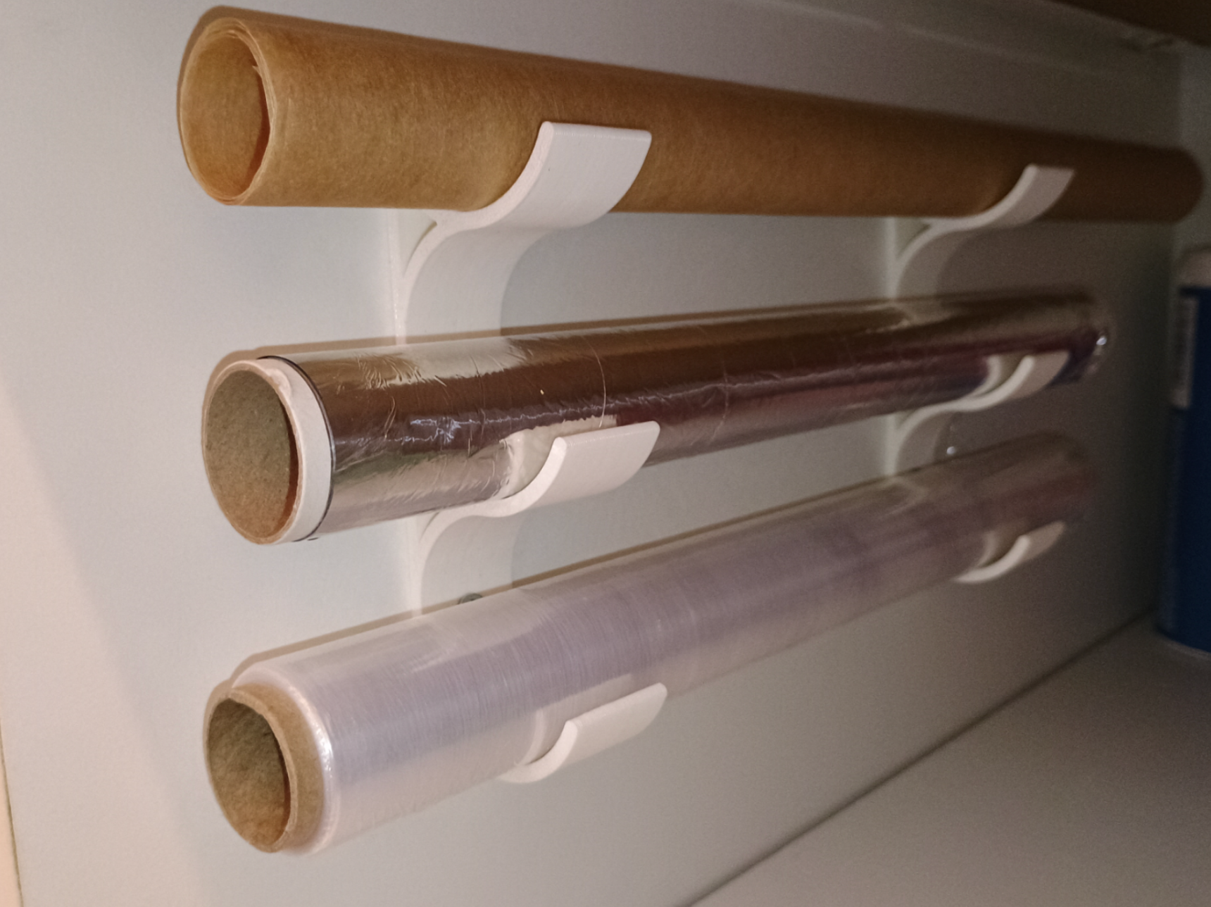 Aluminum and Cling Film kitchen Organizer - Pair