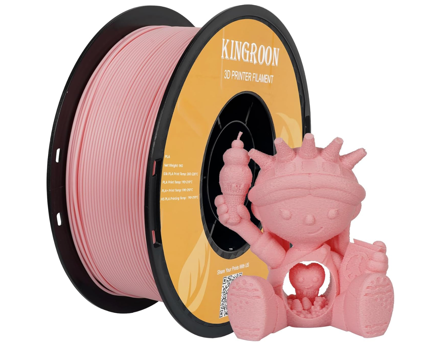 Kingroon PLA Multi Colours - 1.75 mm 1KG - 3D Printer Filament 1KG Spool 3D Printing Materials