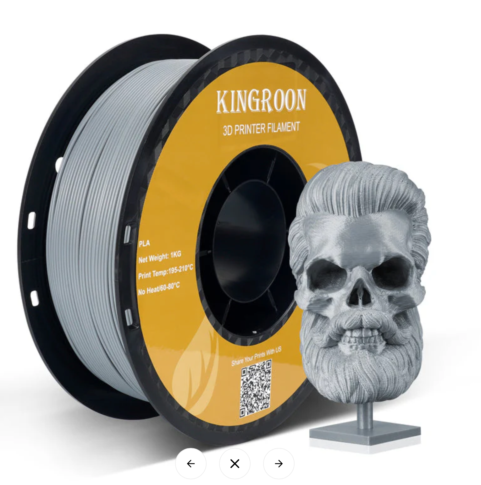 Kingroon PLA Multi Colours - 1.75 mm 1KG - 3D Printer Filament 1KG Spool 3D Printing Materials