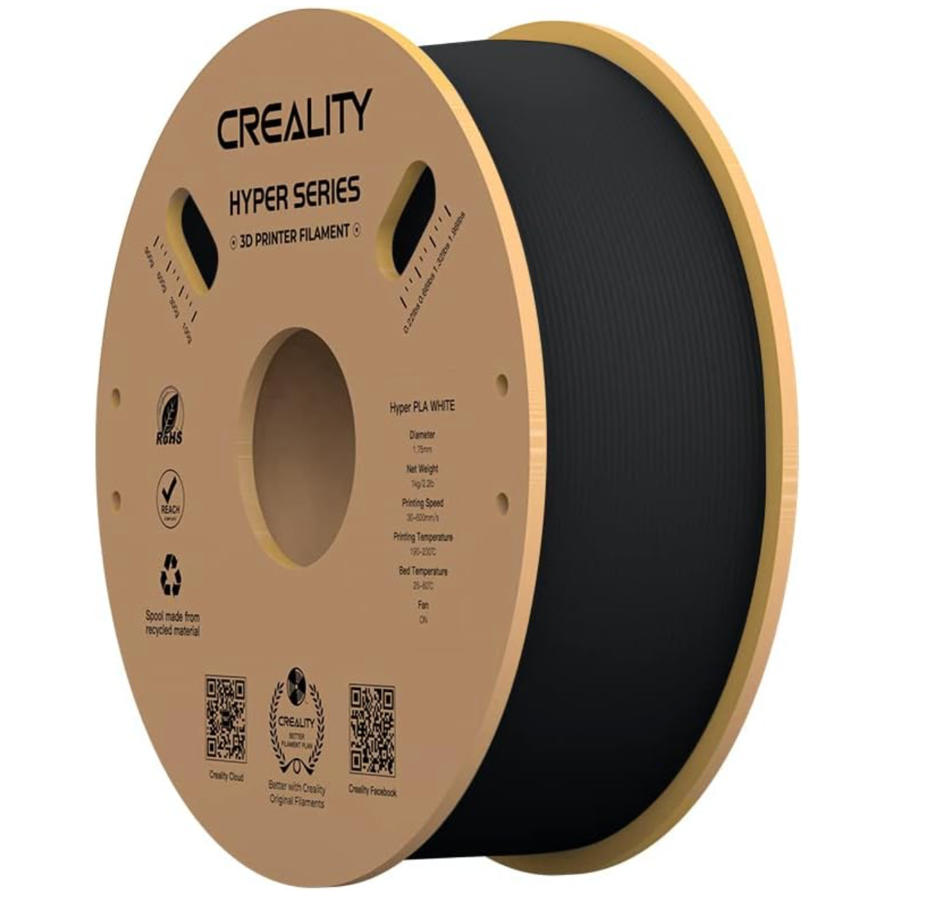 Creality Hyper PLA Filament 1.75mm, High Speed PLA 30-600mm/s