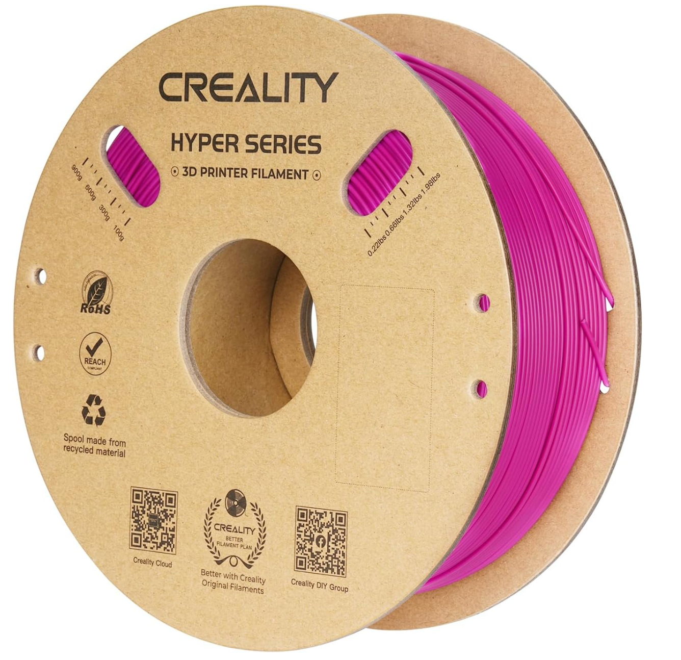 Creality Hyper PLA Filament 1.75mm, High Speed PLA 30-600mm/s