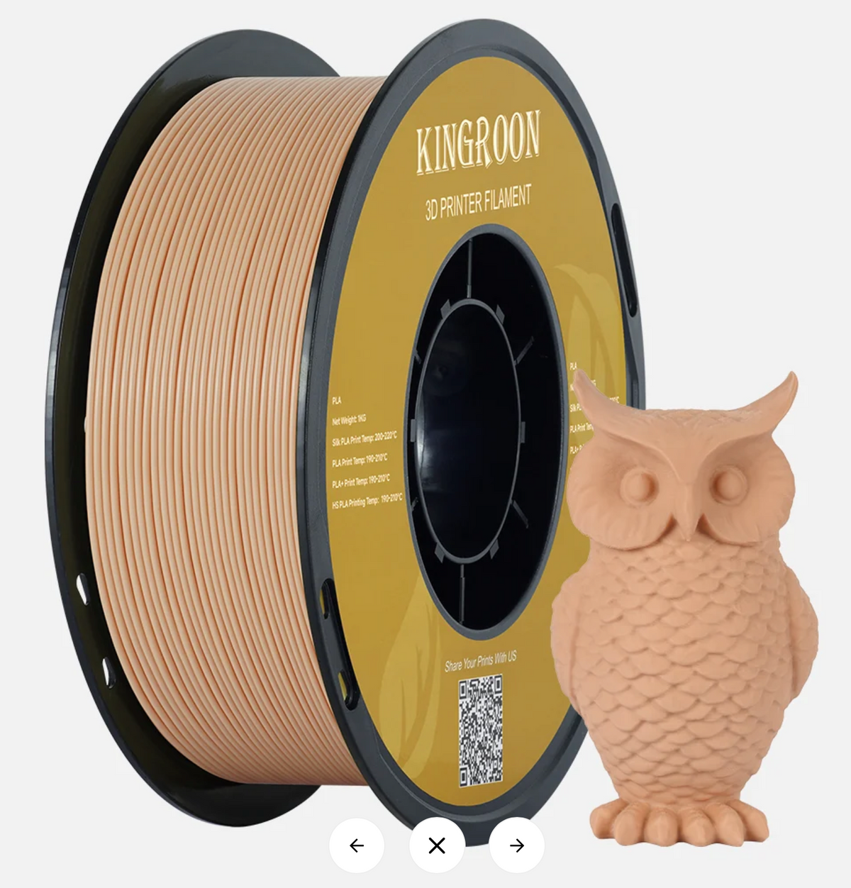 Kingroon PLA Multi Colours - 1.75 mm 1KG - 3D Printer Filament 1KG Spool 3D Printing Materials