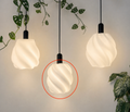Twisted Pendant Lampshades - Customisable